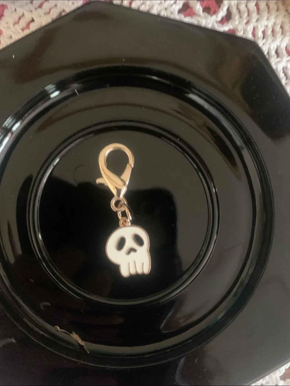Halloween skull charm for shoes and bags